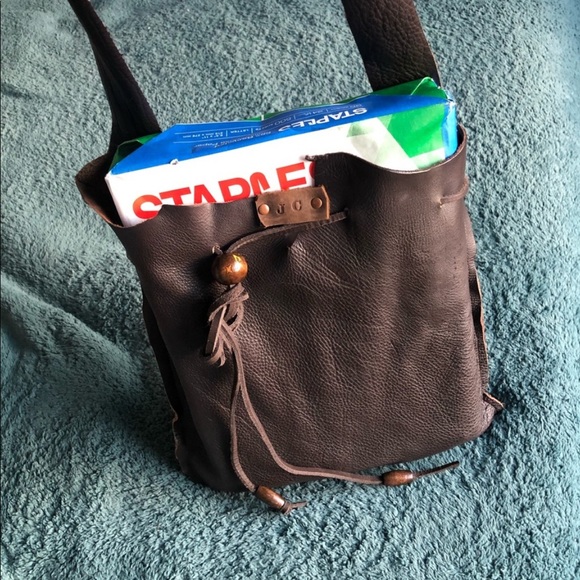 Unique Handmade Leather Satchel Bag - Picture 6 of 6